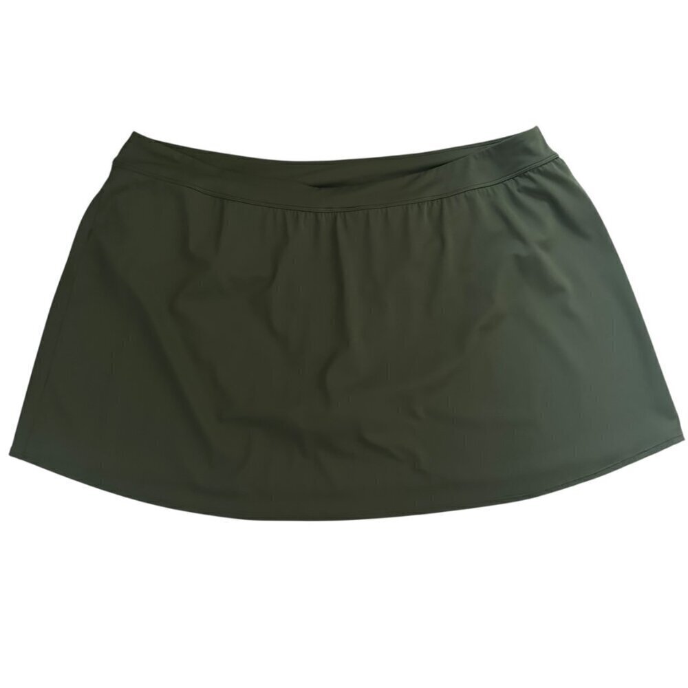 NWOT Swimsuits For All Chlorine Resistant Swim Skirt in Olive Green - Size 26W